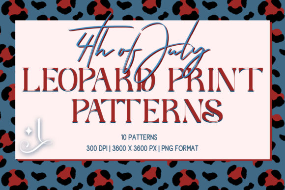4th of July Leopard Print Patterns: A Versatile Design Resource for Creative Projects