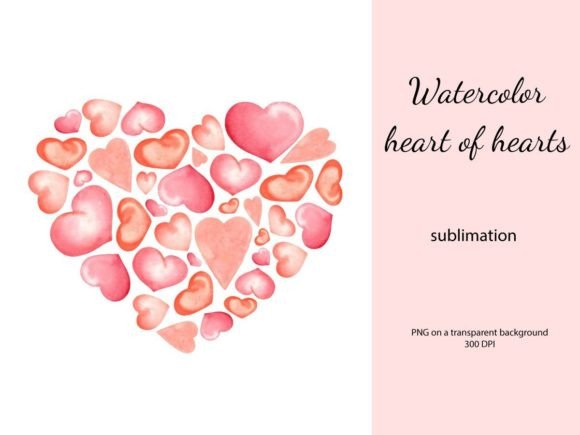 Heart of Watercolor Hearts: A Digital Art Asset for Modern Creativity