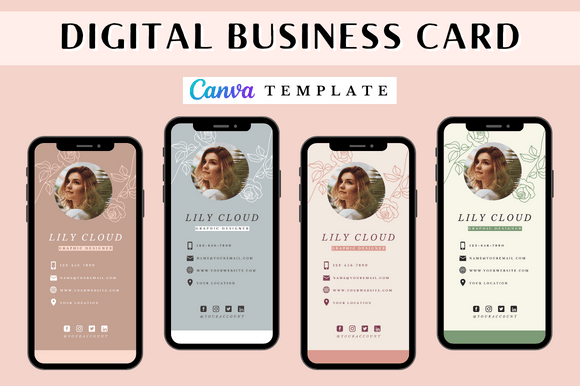 How to Create a Professional Digital Business Card Using Canva Templates