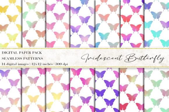 Iridescent Butterfly Digital Papers: A Versatile Tool for Creative Projects