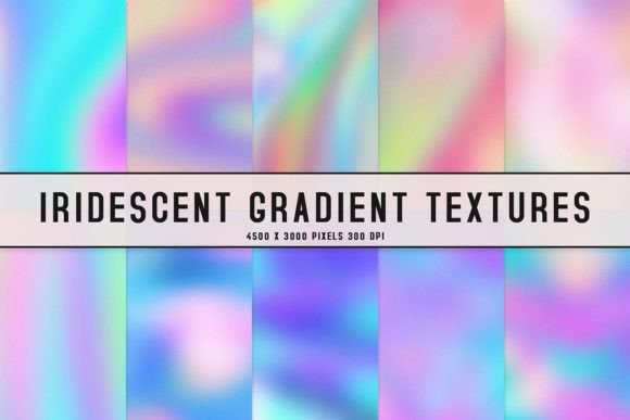 Iridescent Gradient Textures: Elevating Your Digital Creations with Vibrant Style