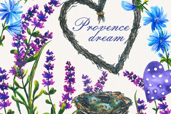 Lavender Clipart, Watercolor Floral: A Versatile Design Resource for Creative Projects