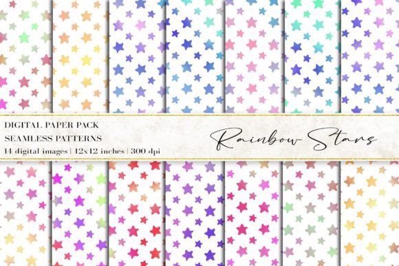 Rainbow Stars Digital Papers: A Versatile Tool for Creative Projects