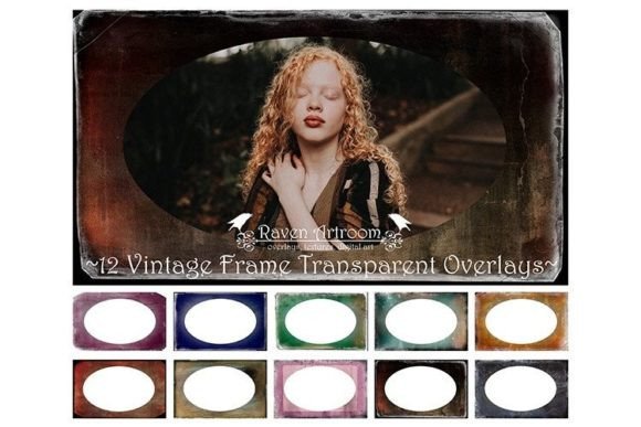 Vintage Frame Transparent Overlays: A Creative Tool for Designers and Artists