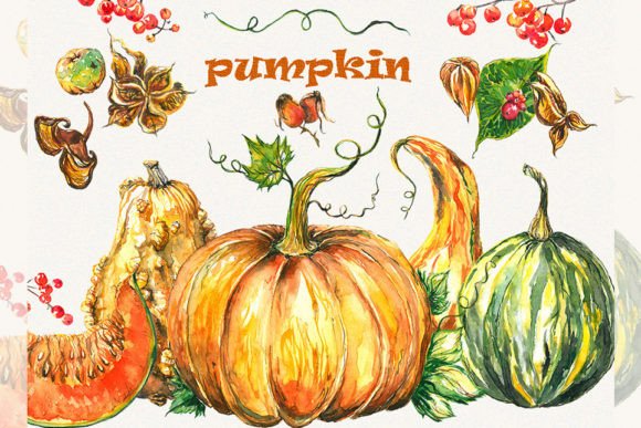 Watercolor Pumpkin Clipart: A Versatile Resource for Creative Projects